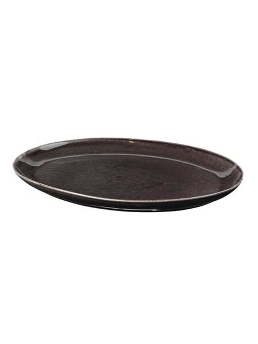 Broste Copenhagen Large Oval Plate Nordic Coal