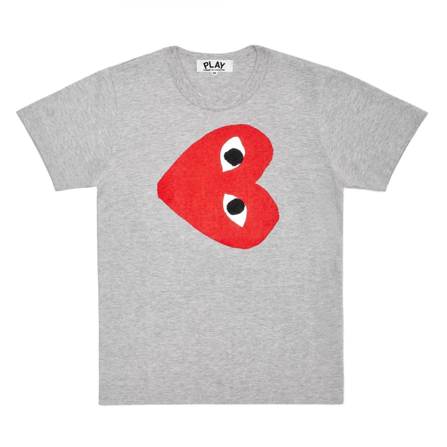 Comme Des Garcons Play Comme des Garçons Red Heart T-Shirt (Grey) P1T264