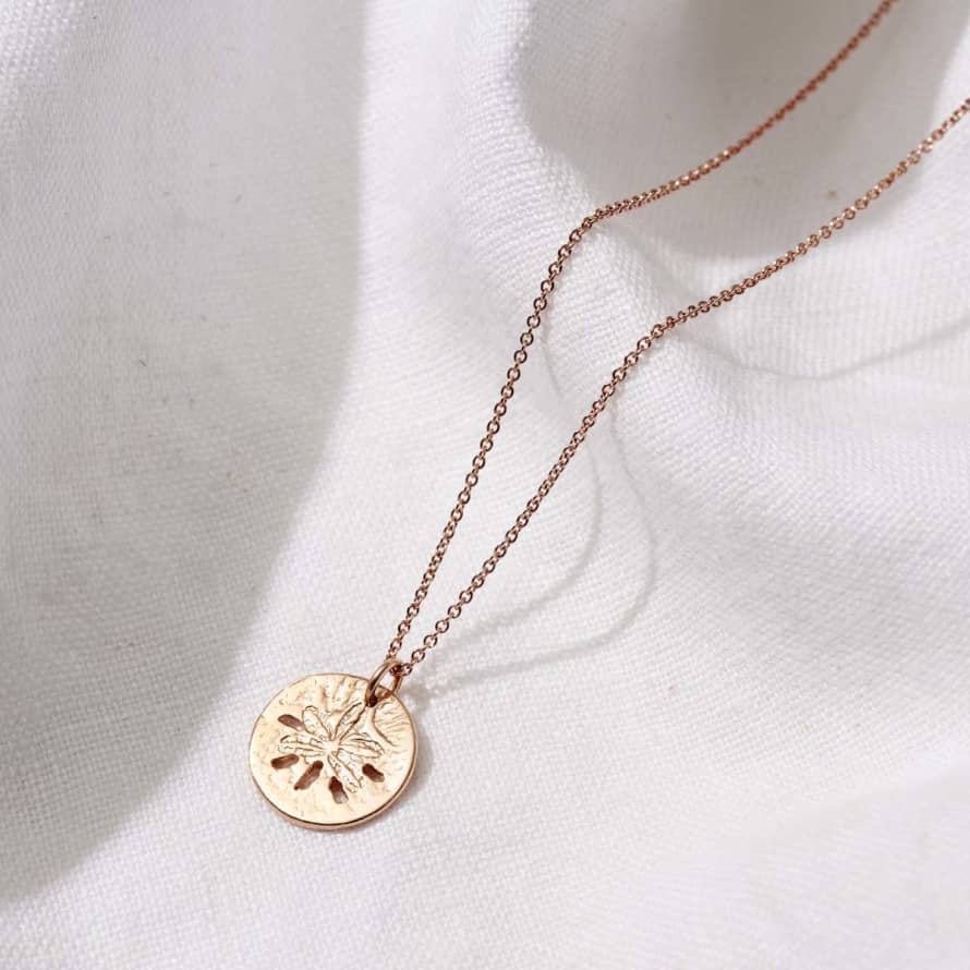 Posh Totty Designs 18ct Gold Plate Sand Dollar Necklace