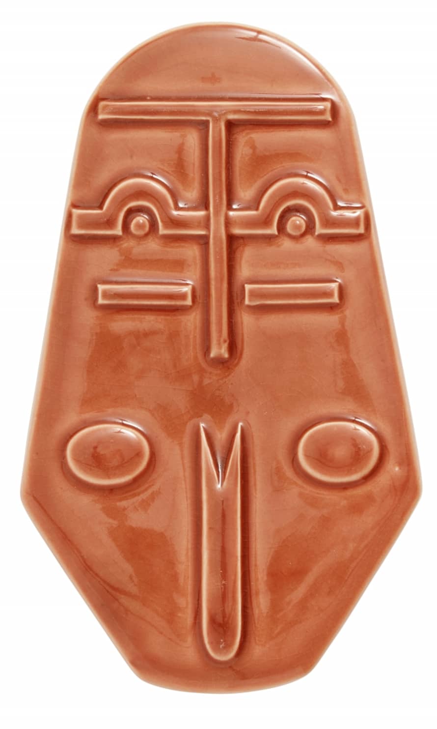 Nordal Terracota Ceramic Face Wall Deco