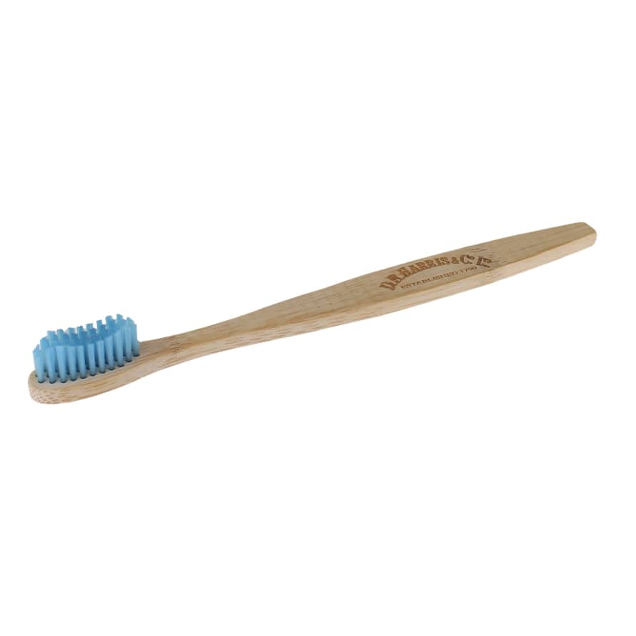 D. R. Harris Blue Bristle Biodegradable Bamboo Toothbrush