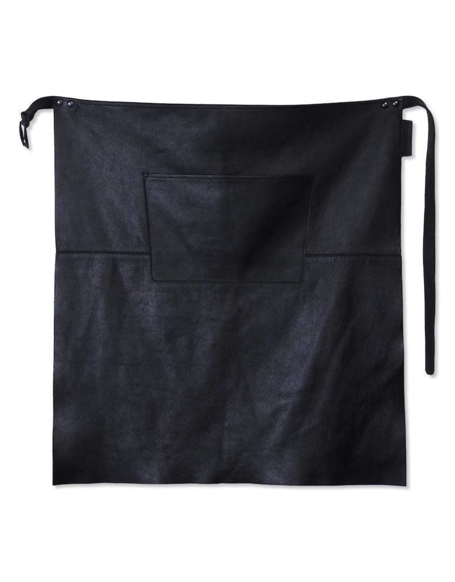 Dutchdeluxes Long Black Leather DDLP Waist Apron