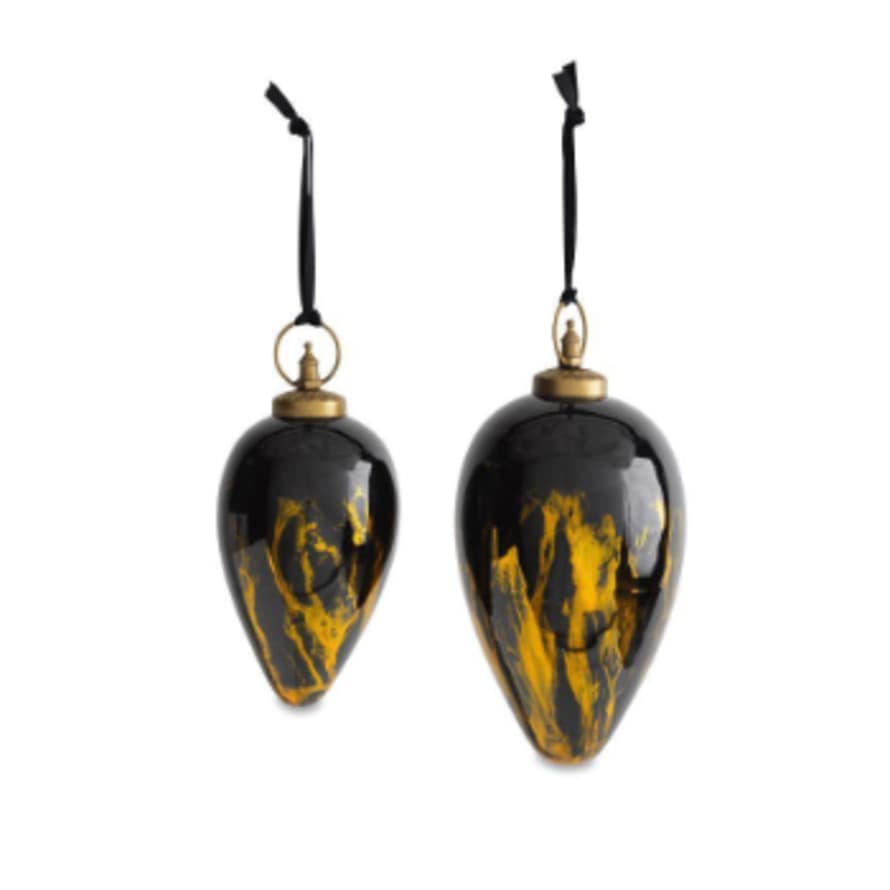 Nkuku Small Aged and Amber Danoa Giant Bauble Drop