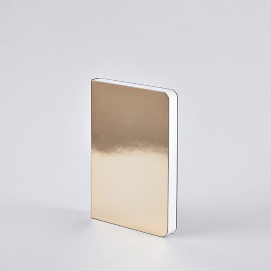 Nuuna Notebook Artificial Leather Cover Shiny Starlet S Gold