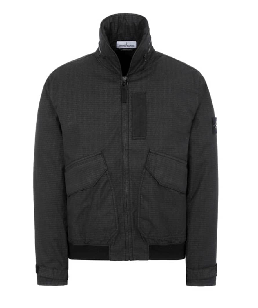 Stone Island Steel Grey Jacket Reflective Weave Ripstop-TC