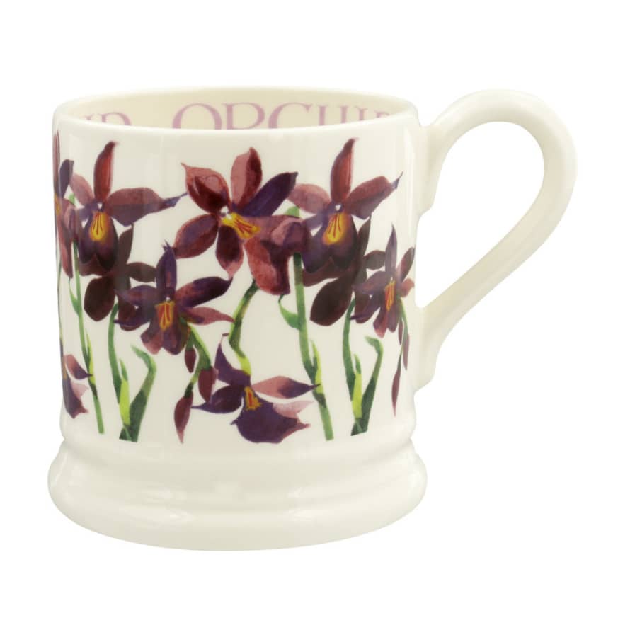 Emma Bridgewater Orchid Flower 1/2 Pint Mug