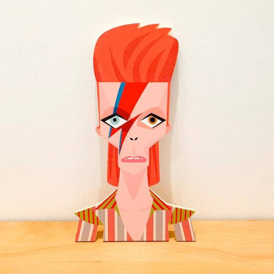 Mikel Casal Wood Decoration Egurrak 39 Bowie