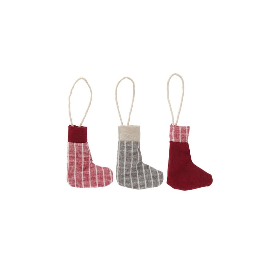 Ib Laursen Fabric stocking decoration