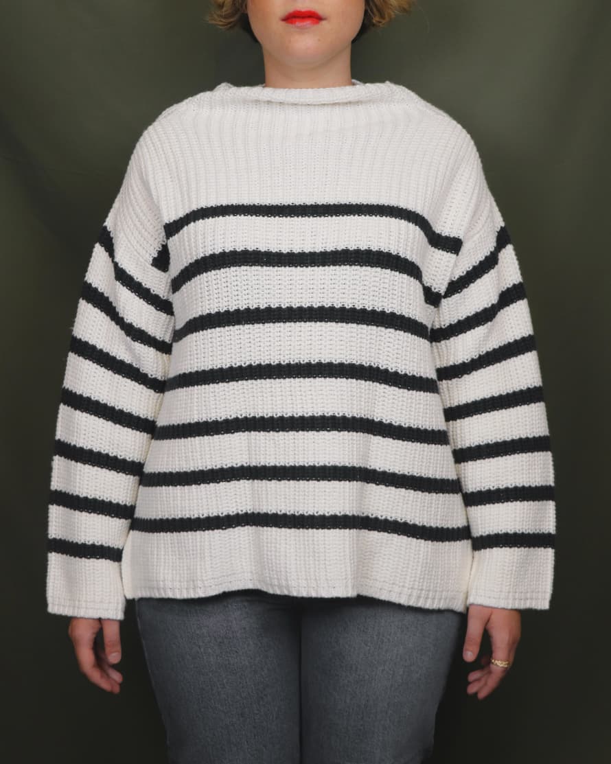 And Less Striped Sailor Knitted Sweater