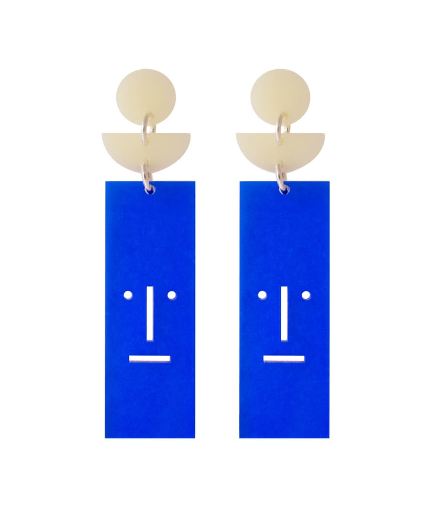 Orella Jewelry Faz Earrings - Translucent Blue