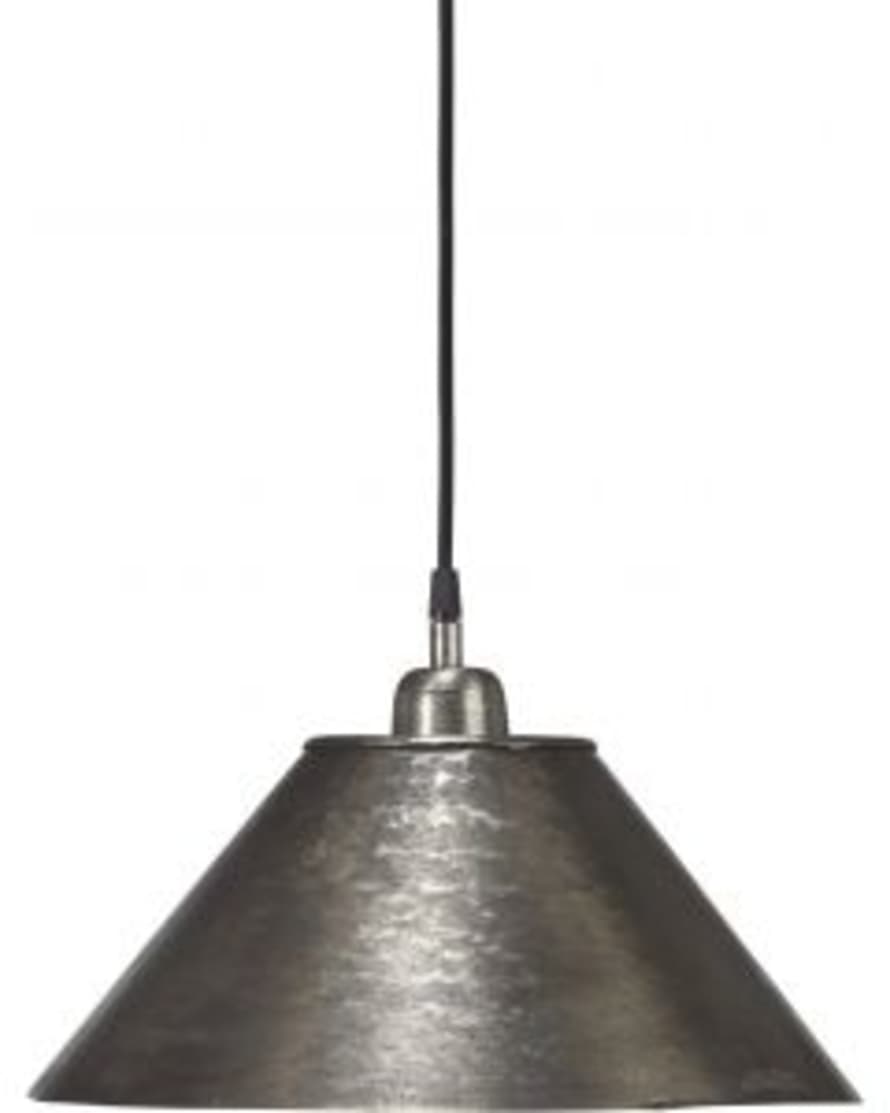 PR Home Silver Beaten Metal Chester Pendant Lamp