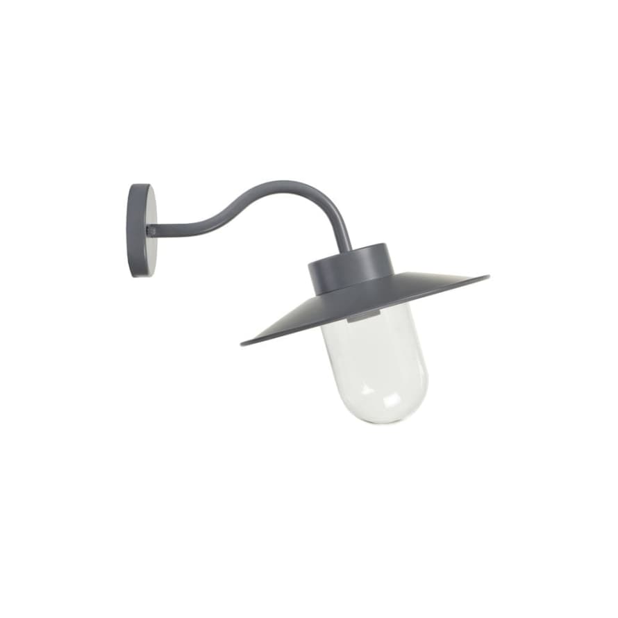 Garden Trading Indoor/Outdoor Charcoal/Light Grey St Ives Swan Neck Light