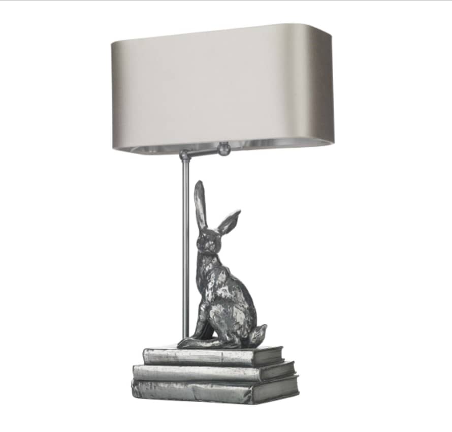 David Hunt lighting Metal Antique Pewter Base Hopper Table Lamp