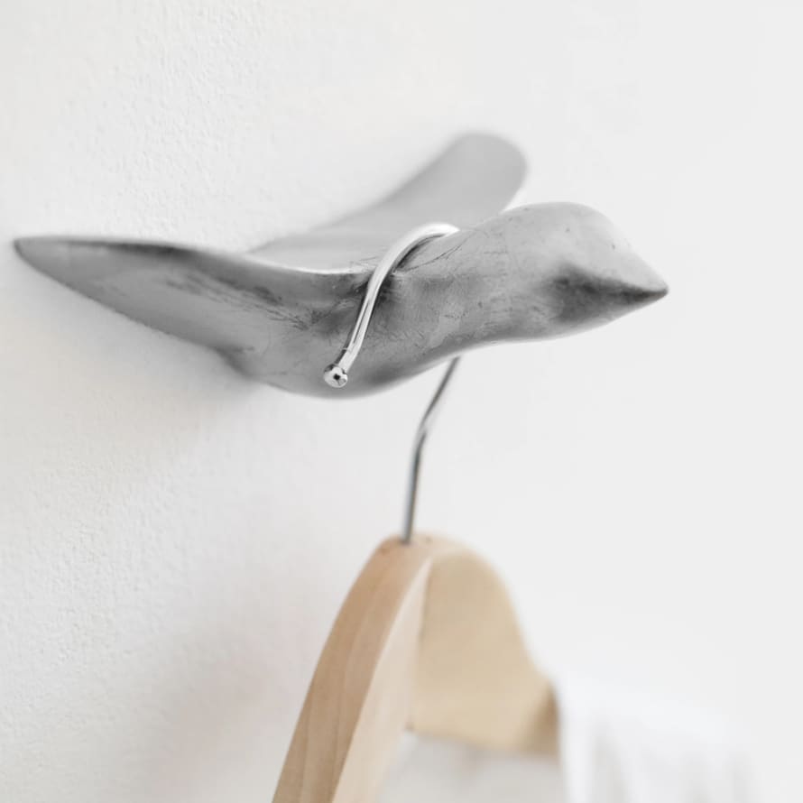 Thomas Poganitsch Design The Bird - Wall Hook in Silver