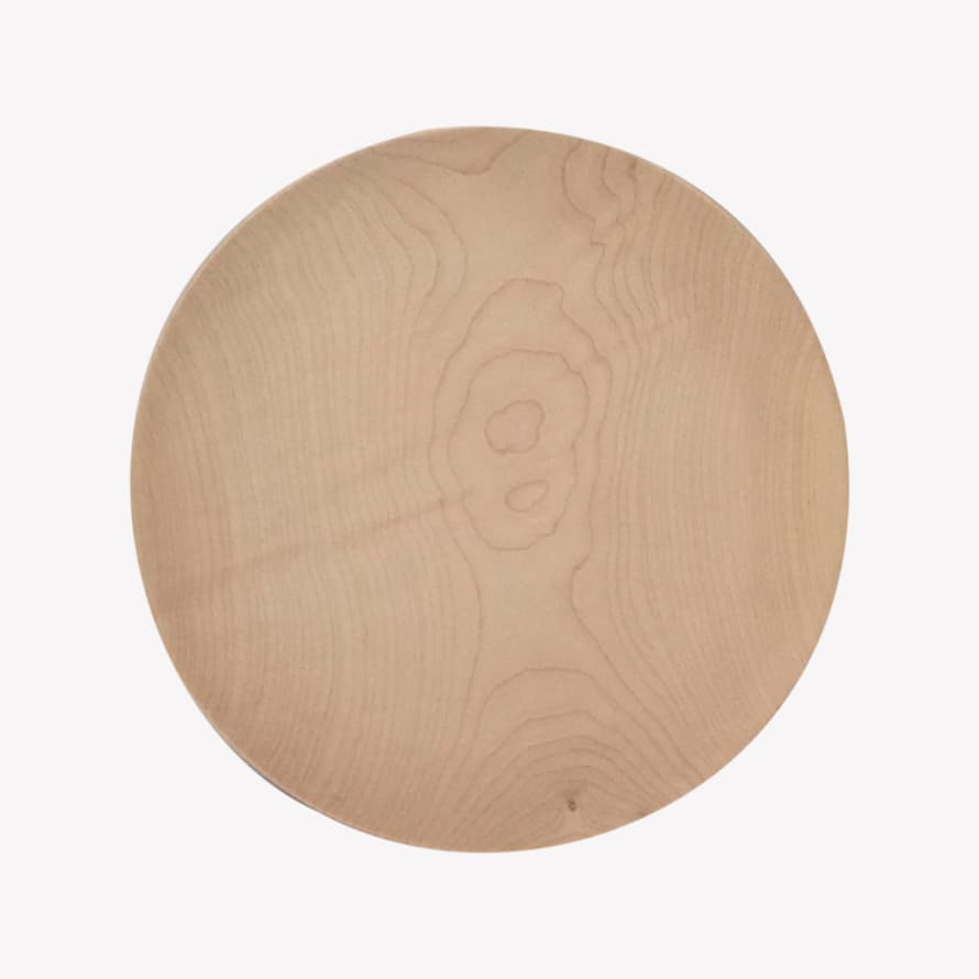 Antonis Cardew Tall plate in sycomore wood D28cm / wood