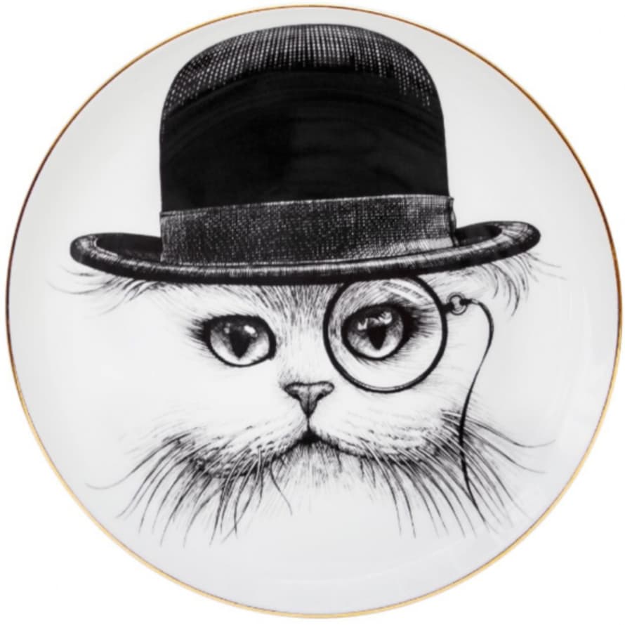 Rory Dobner  Small Cat in Hat Perfect Plate