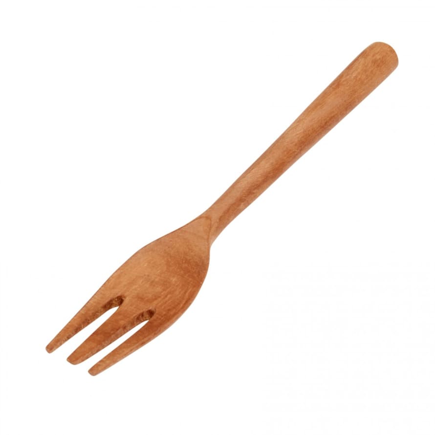 Cloud Cake Fork - New Teak