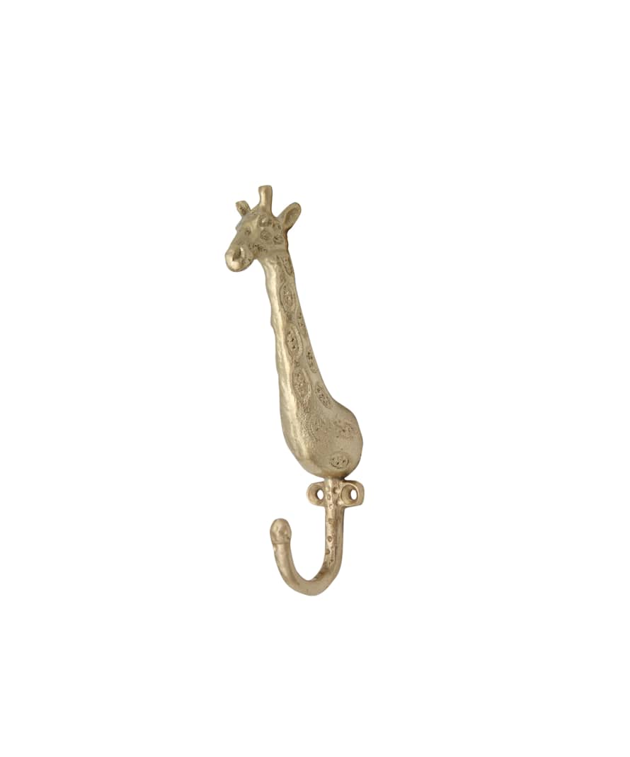 Doing Goods Gold Matt Brass Gloria Giraffe Hook