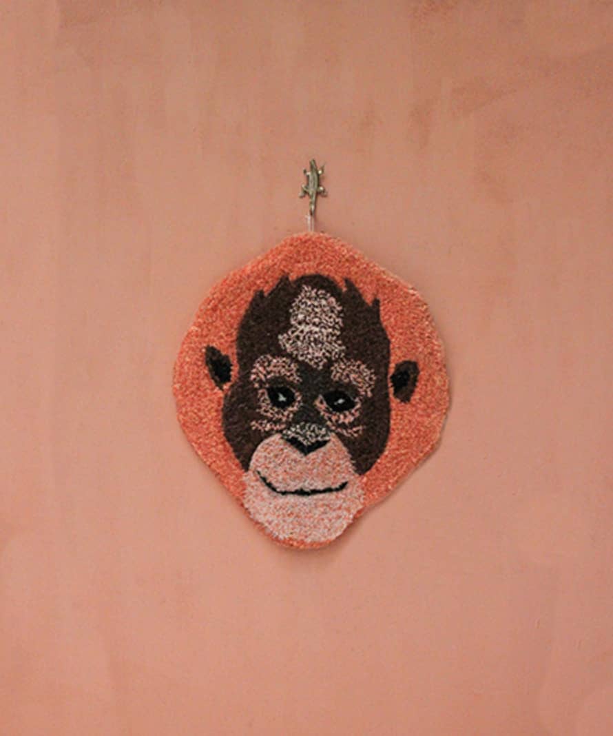 Doing Goods Oddly Orang Utan Head Rug