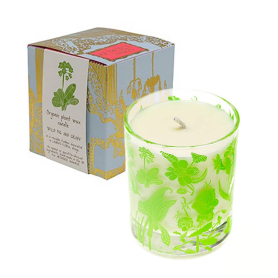 ARTHOUSE Unlimited Laura’s Floral Scented Organic Candle (Wild Fig and Grape)