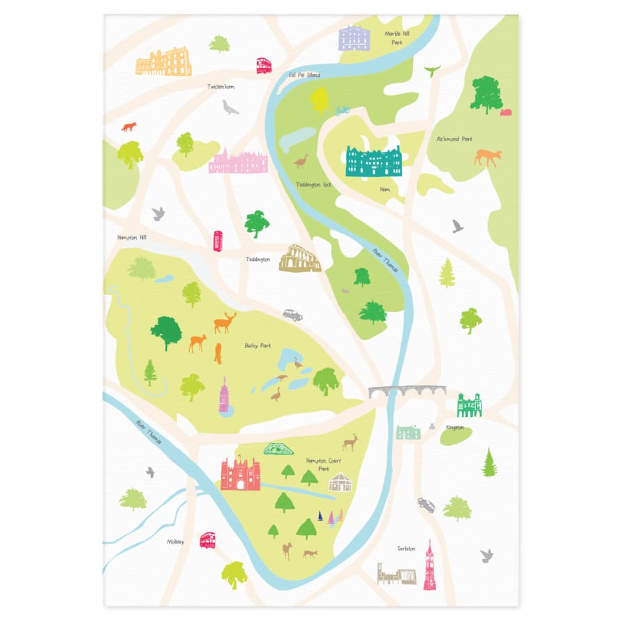 Holly Francesca Map of Hampton Court A3