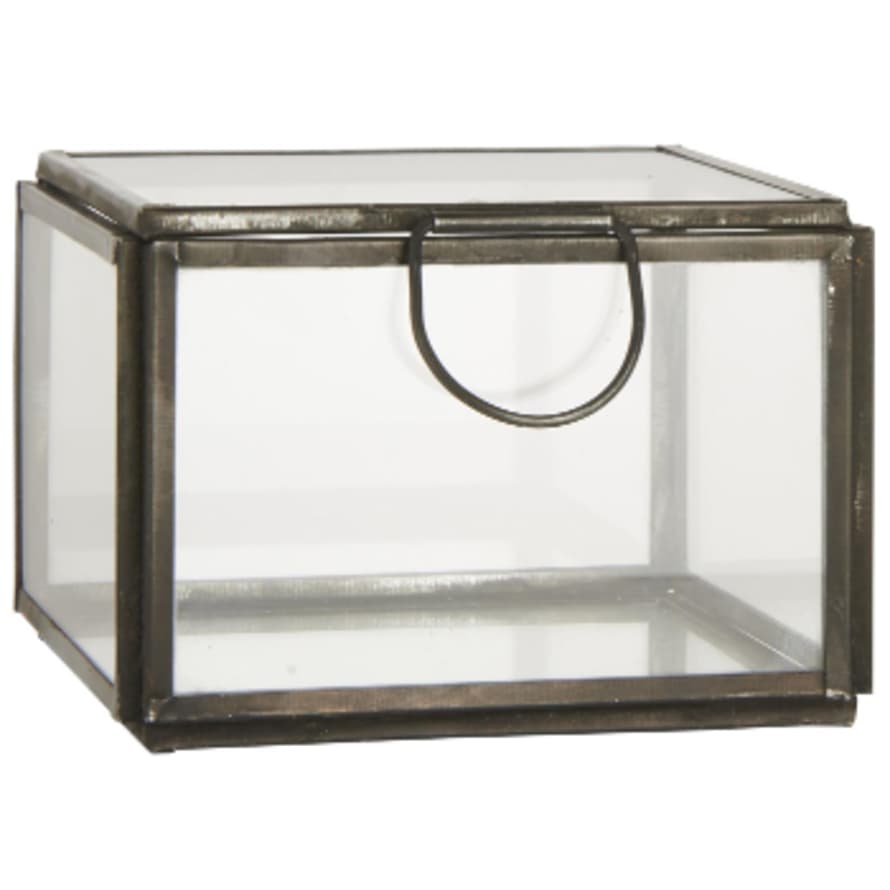 Ib Laursen Small Factory Metal and Glass Altum Box with Lid