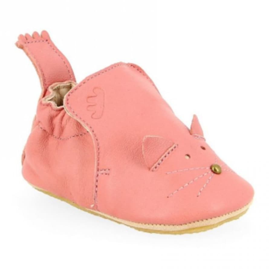 Easy Peasy Pink Leather Childrens Cat Shoes