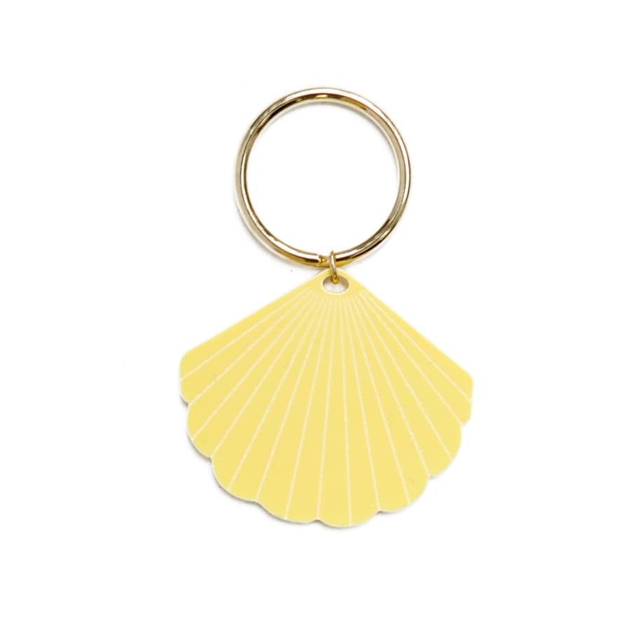 sept cinq Yellow Plexiglass Keychain