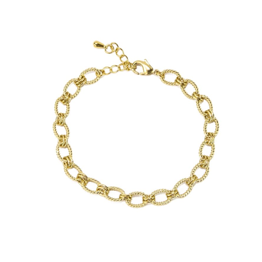 sept cinq Gold Brass Vintage Necklace