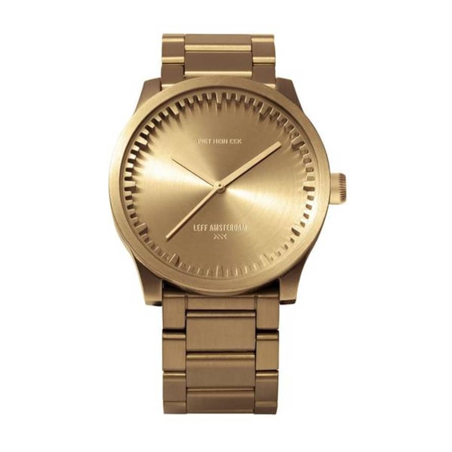 Leff Amsterdam Tube Watch S 38 Brass 38 Mm