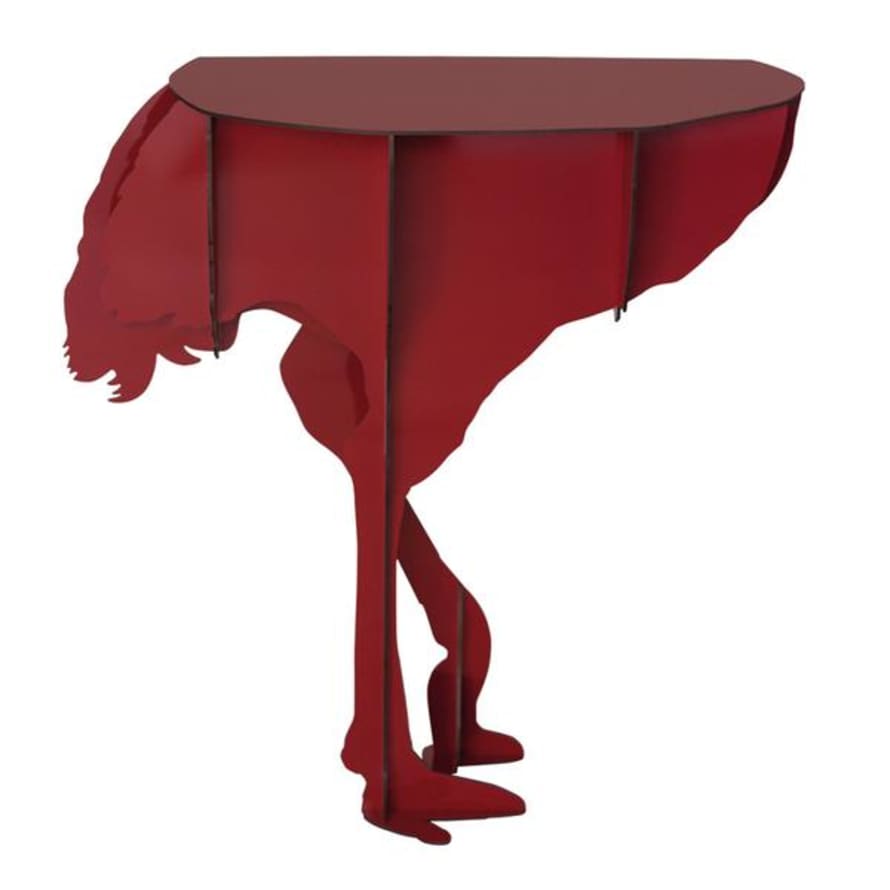 Ibride Diva Ostrich Console Table