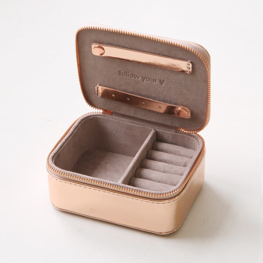 Caroline Gardner Square Travel Jewellery Box