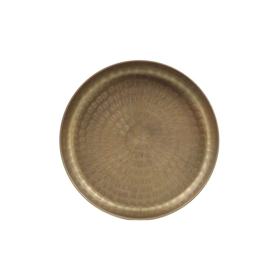Grand Illusions Small Hammered Brass Tray