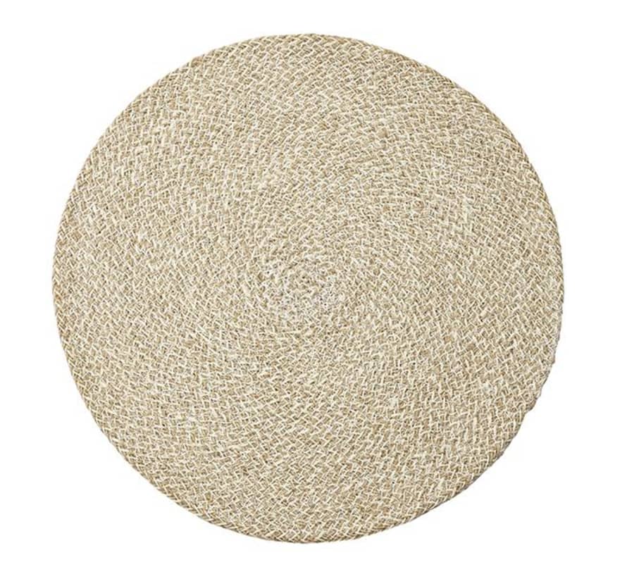 British Colour Standard Set of 4 Pearl White Jute Placemats