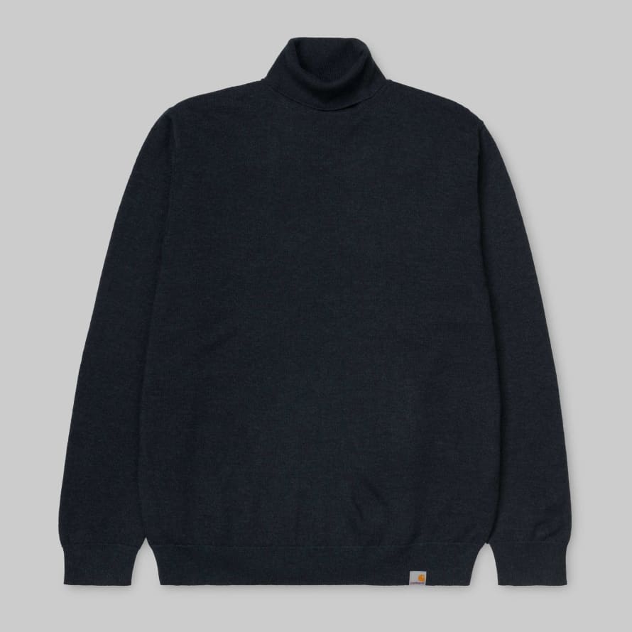 Carhartt Dark Navy Heather Lambswool Playoff Turtleneck Sweater