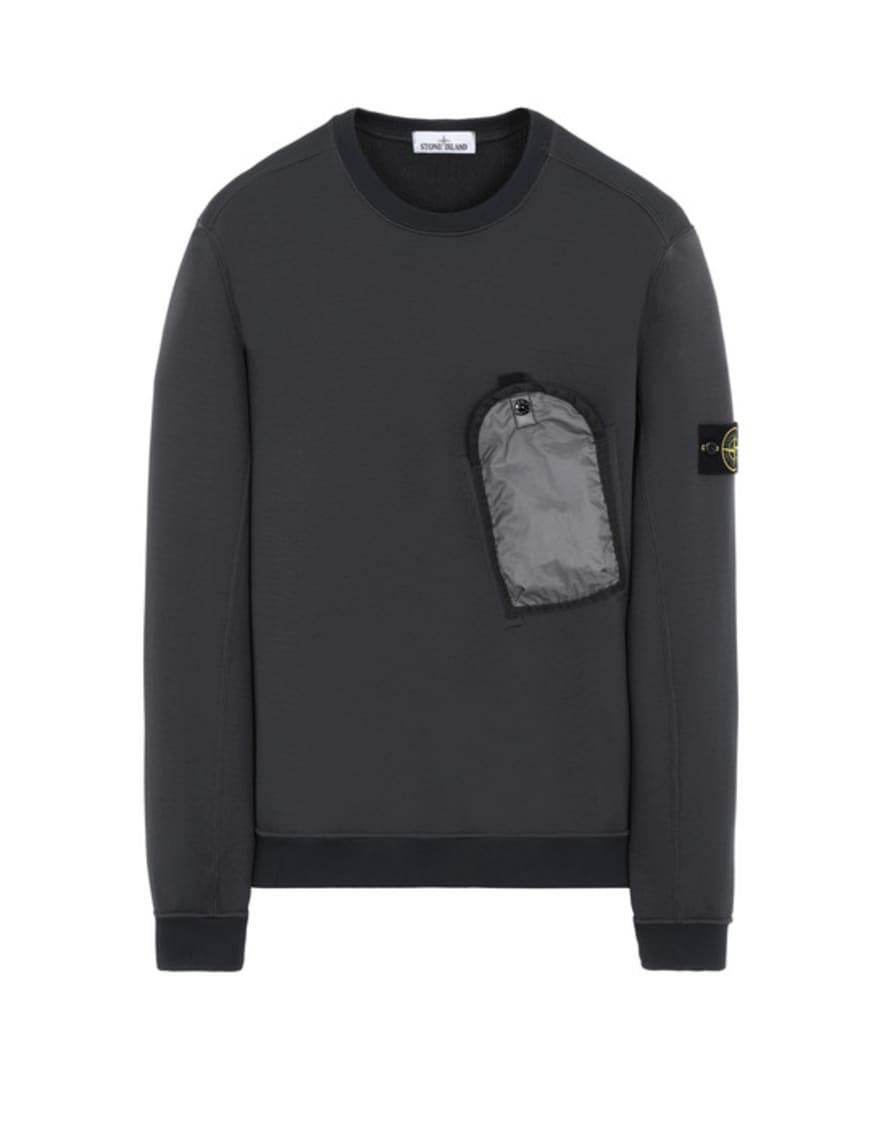 Stone Island Dark Gray Crewneck Sweatshirt