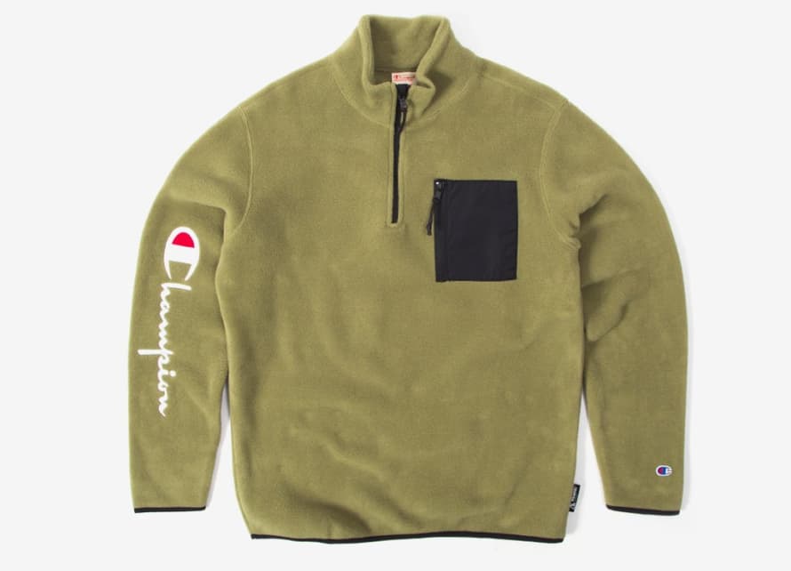 Champion Half Zip Fleece - Olive