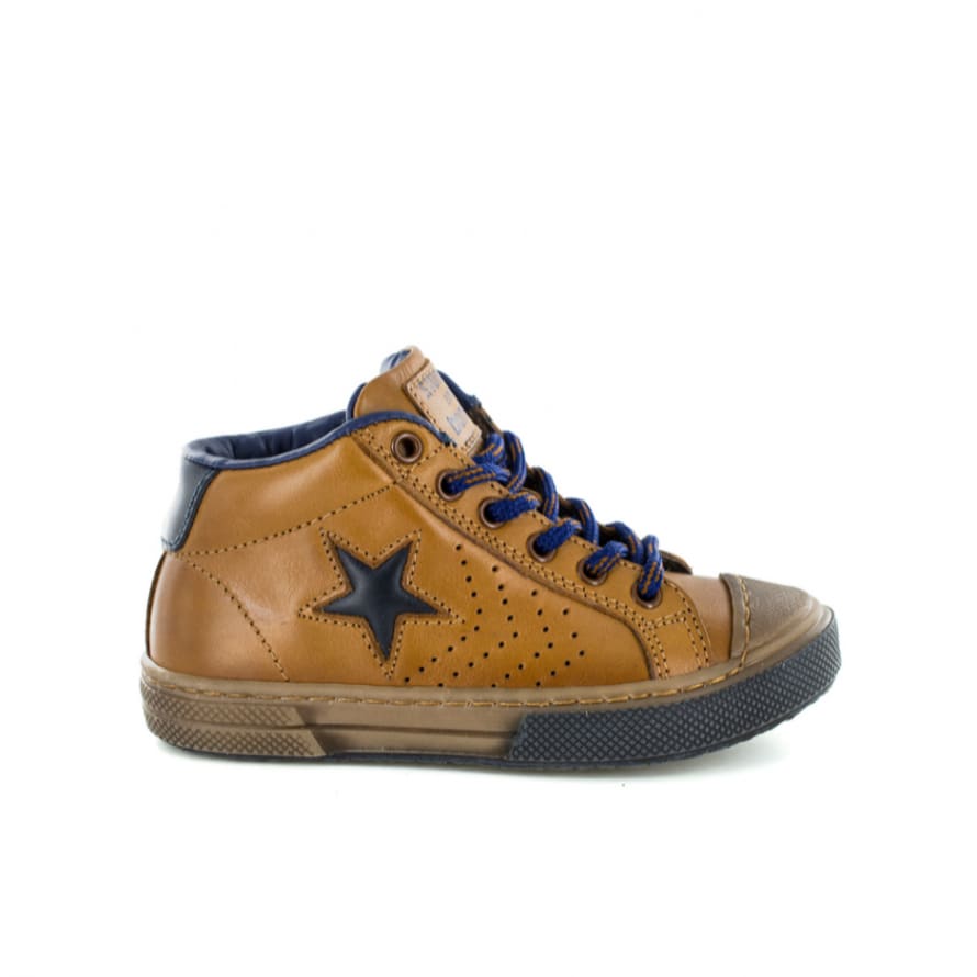 Stones and Bones Size 24-26 Camel Leather Boys Shoes