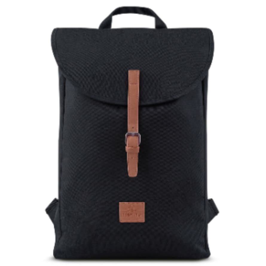 Johnny Urban Black and Brown Polyester Liam Backpack