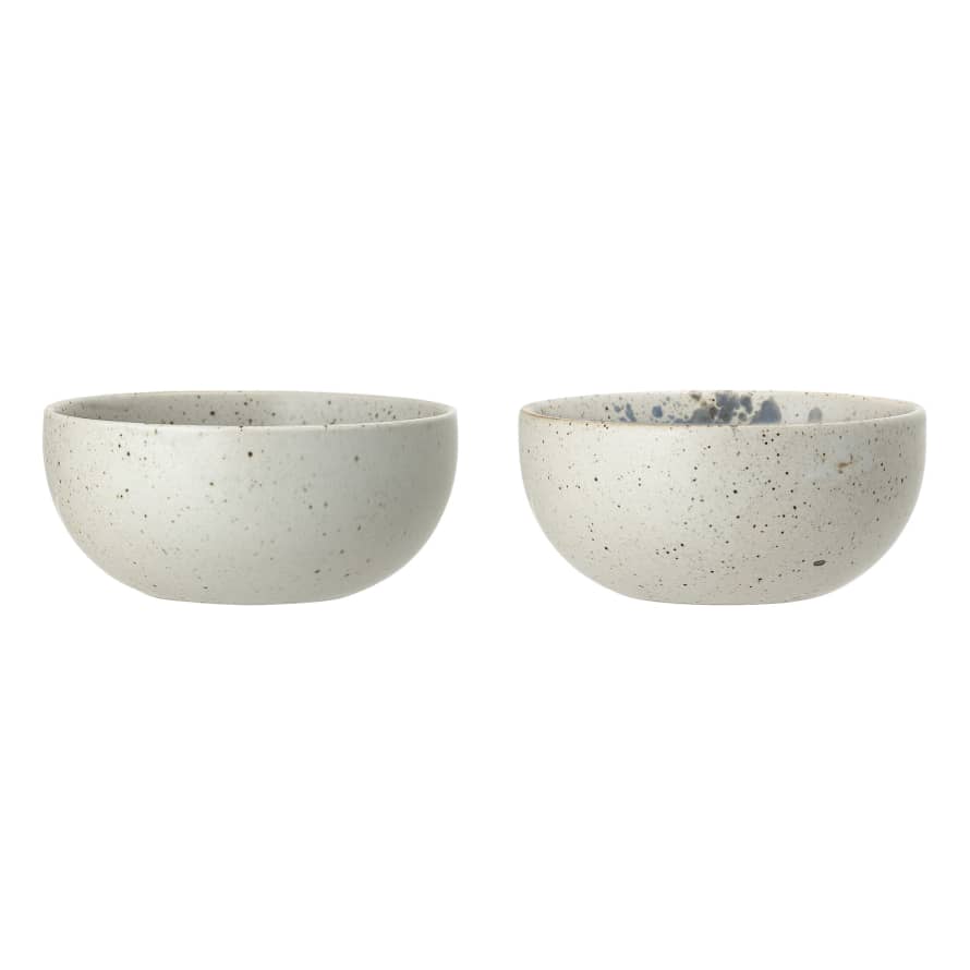 Bloomingville Pale Green Stoneware Bowl Set of 2