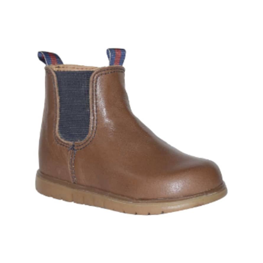 Little Mary Camel Leather Jauffrey Kids Shoes