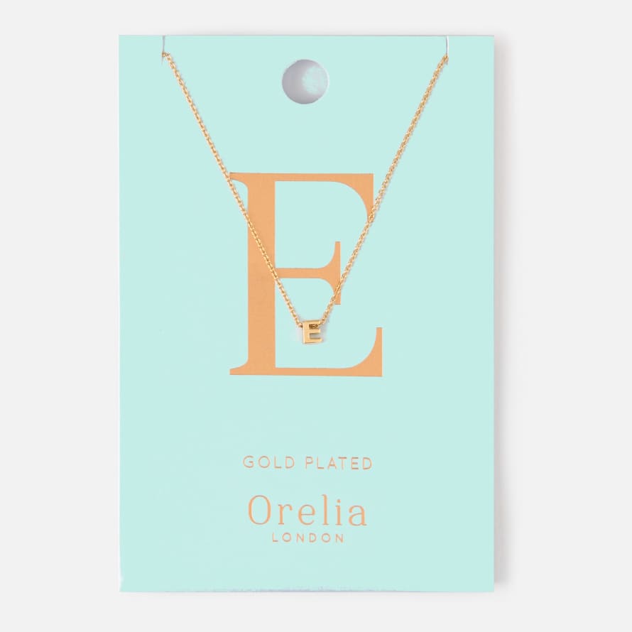 Trouva: GOLD/SILVER PLATED INITIAL NECKLACE E