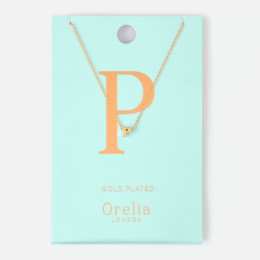 Orelia GOLD/SILVER PLATED INITIAL NECKLACE P