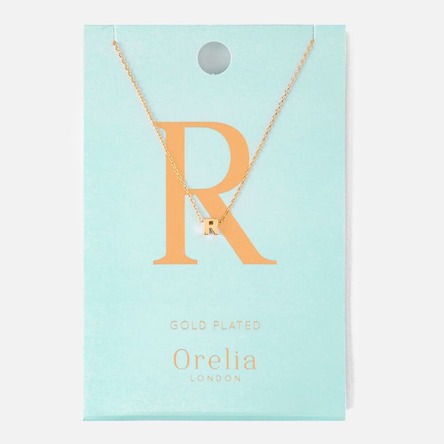 Orelia GOLD/SILVER PLATED INITIAL NECKLACE R