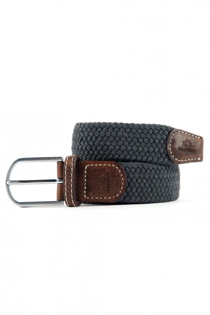 BILLYBELT Elastic Woven Belt Flannel Grey