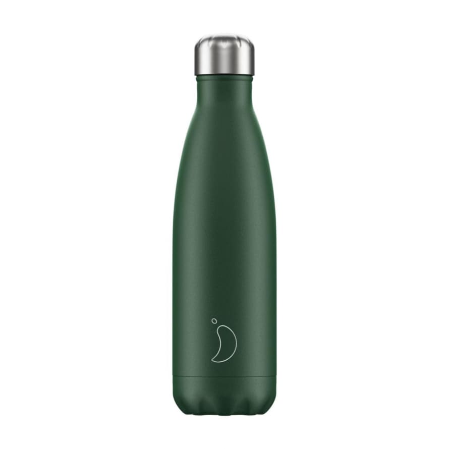 Chilly's 500ml Green Stainless Steel Matte Bottle