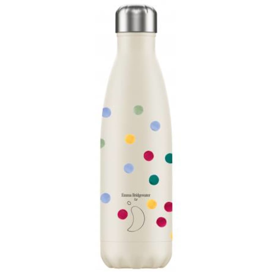 Chilly's 500ml Polka Dot Stainless Steel Bottle