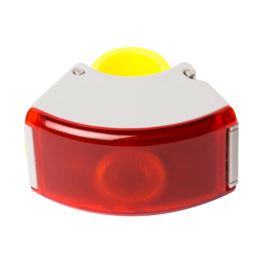 Bookman  Grey & Acid Yellow CURVE Rear Bike Light V.2