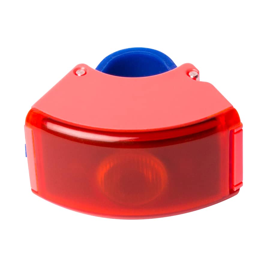 Bookman  Neon Coral Pink & Dark Blue CURVE Rear Bike Light V.2