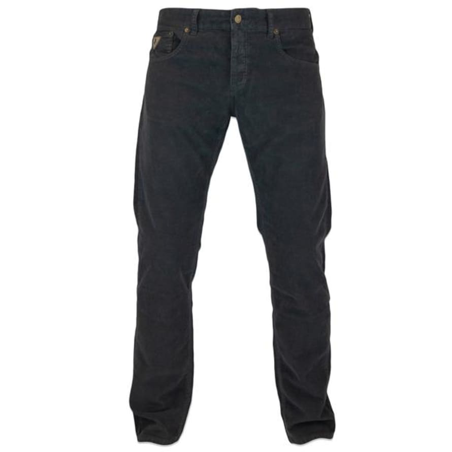 Lois Charcoal Sierra Needle Cord Trouser